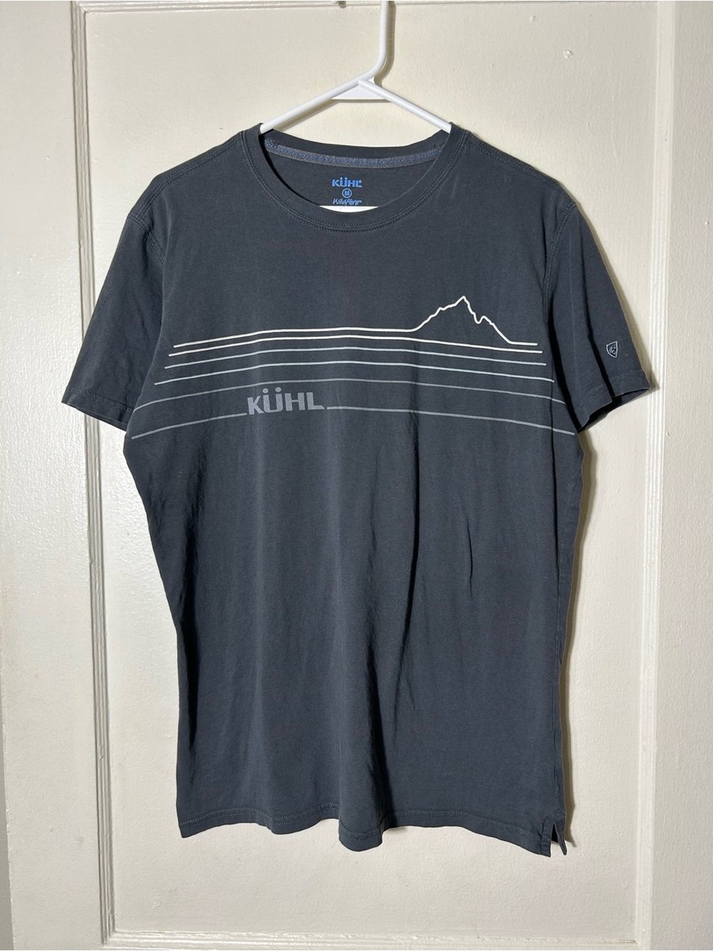 Kuhl gray short sleeve graphic tee t-shirt men's M wildfibre cotton